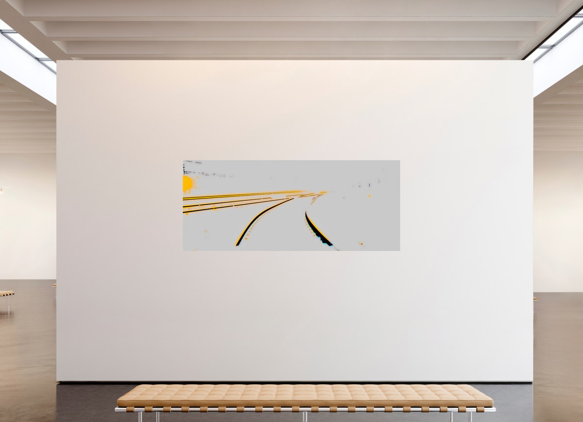 239 x 100 cm, Alu-Dibond colour gloss Converge_colour