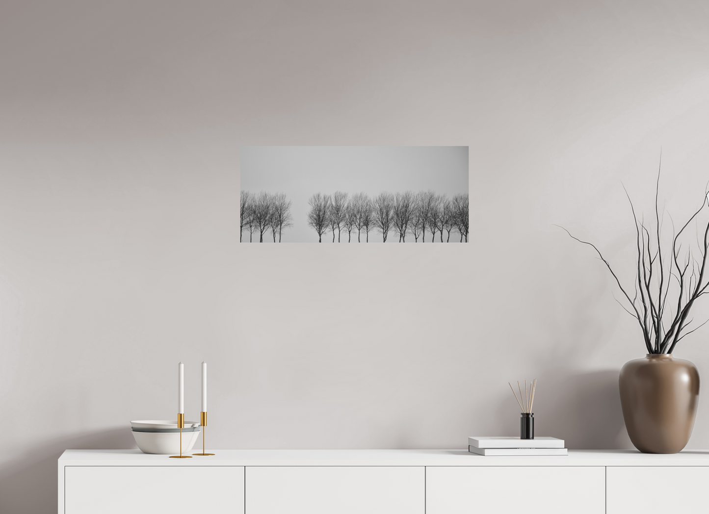 71 x 30 cm, AluDi_iLford mat Winter Trees