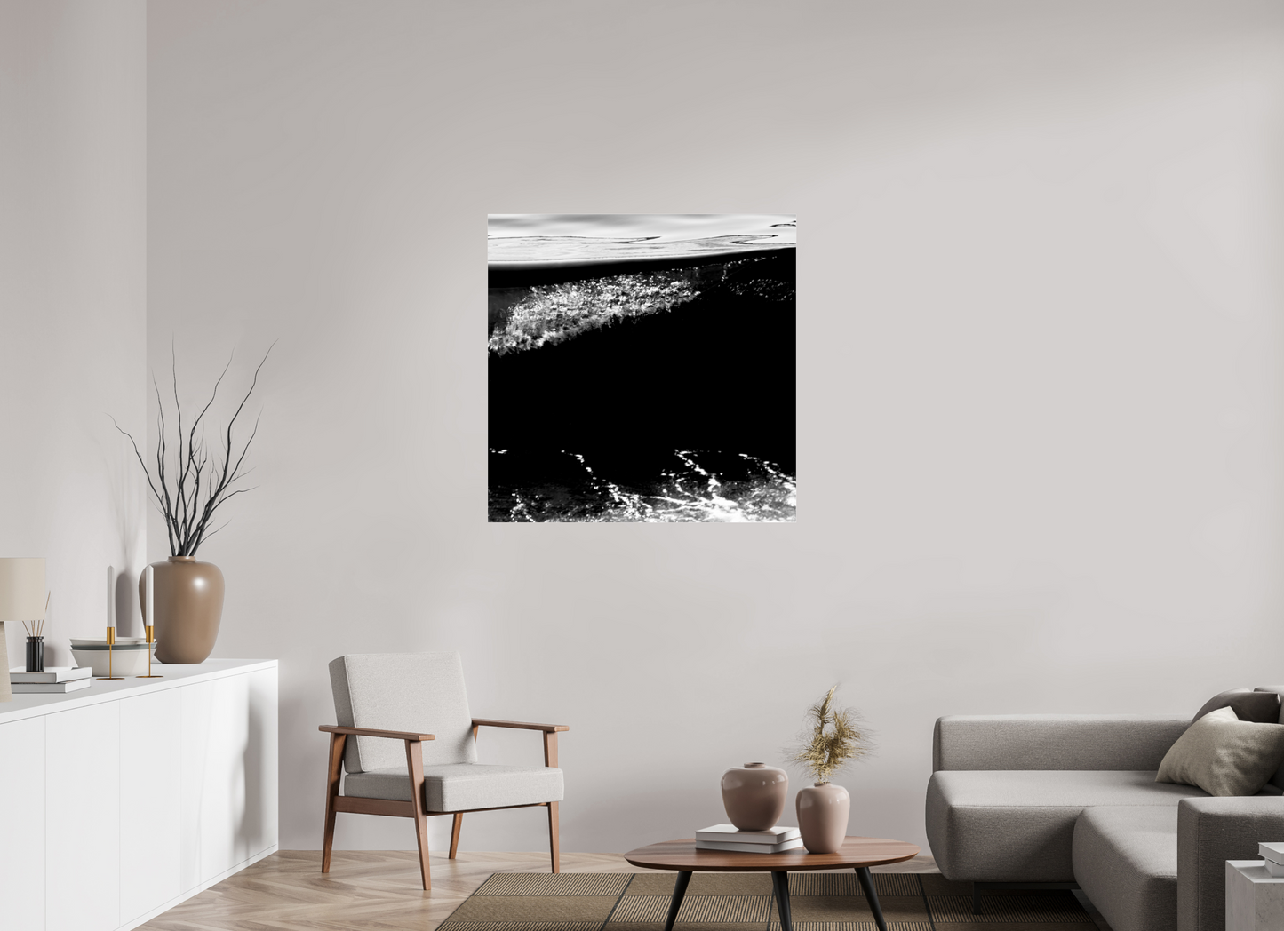 100 x 100 cm, Photo Print Under Acrylic Glass Reporter sans Frontières