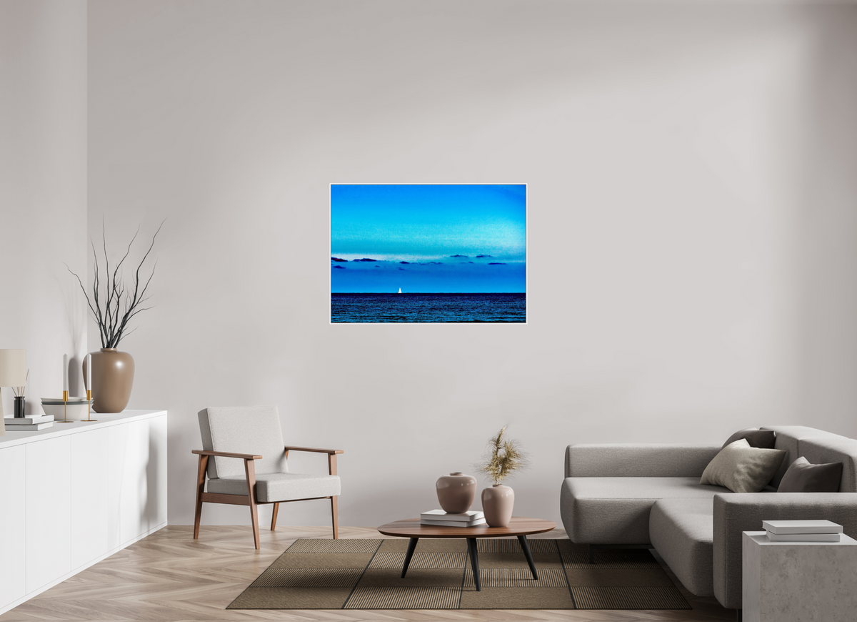 ISO A0 (118,9 x 84,1 cm), FA alu-Dibond Basel 6 wit Solo Sailing_framed