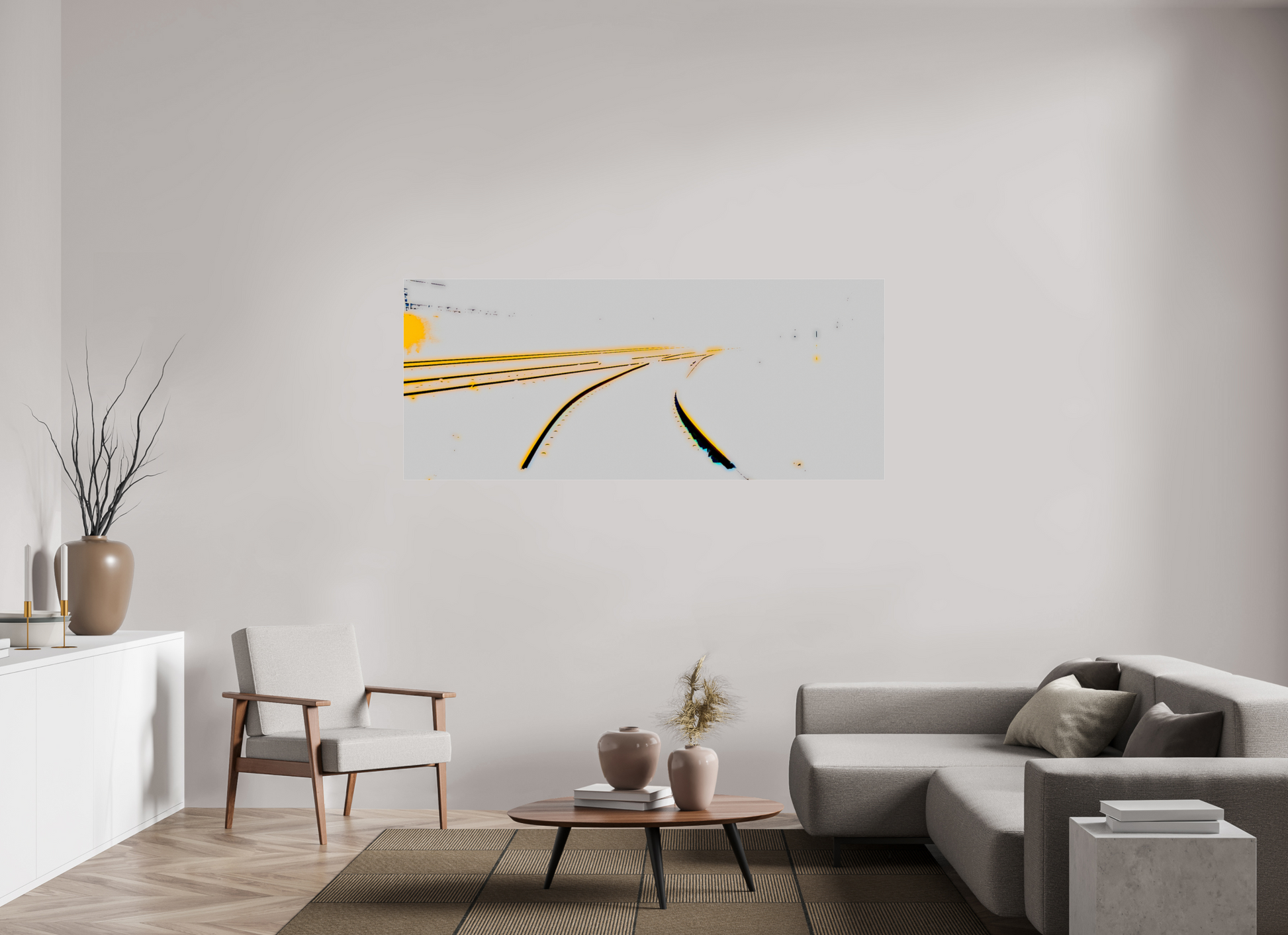 191,2 x 80 cm, Photo Print Under Acrylic Glass Converge or diverge in colour