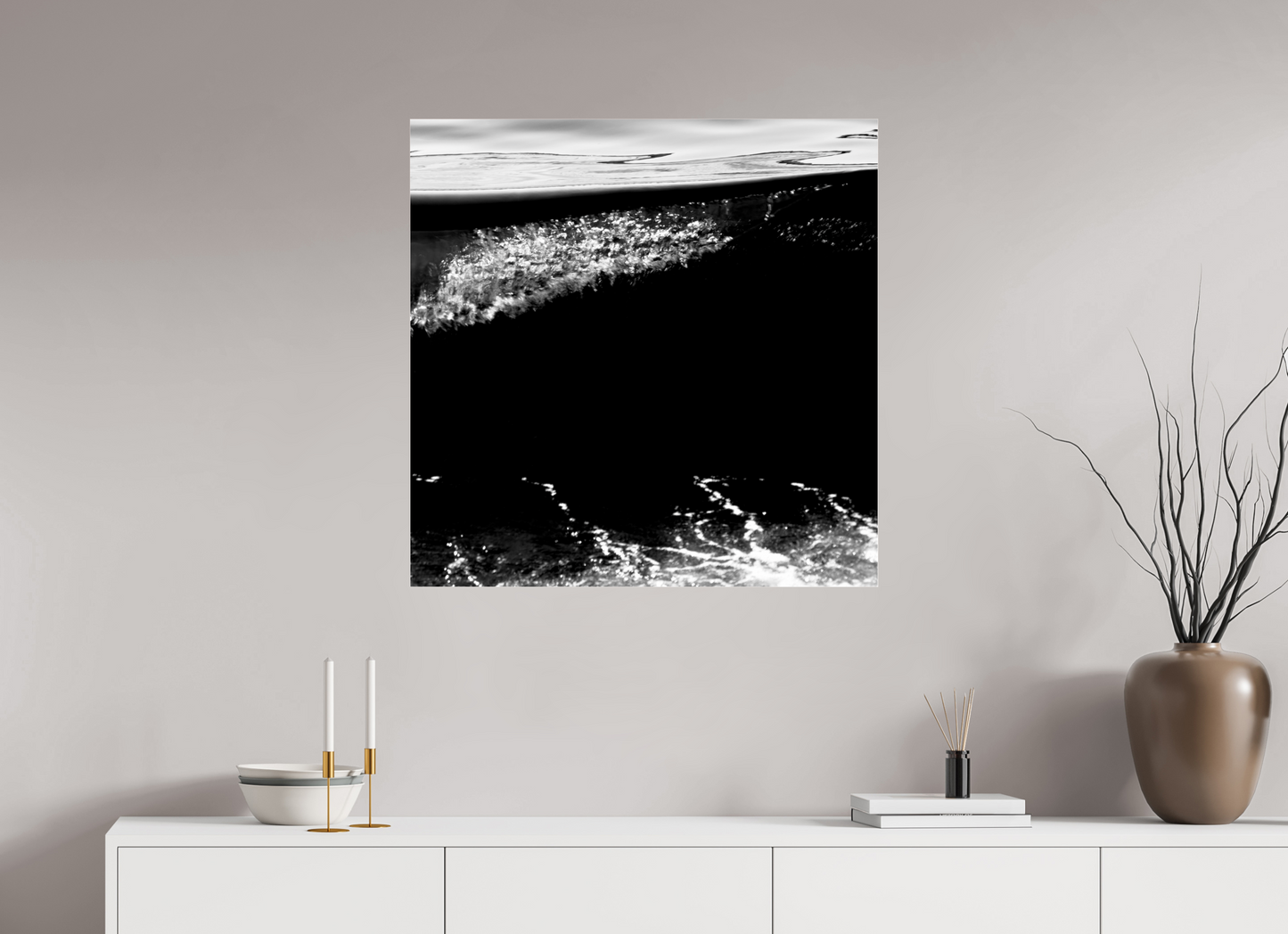 80 x 80 cm, Photo Print Under Acrylic Glass Reporter sans Frontières