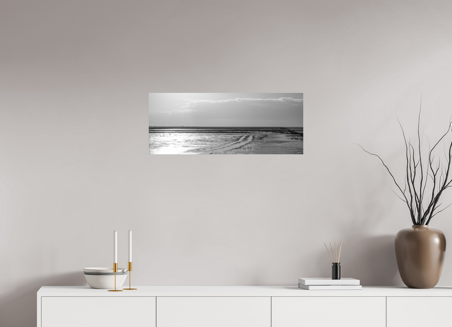 75,3 x 30 cm, AluDi_iLford mat The mudflats